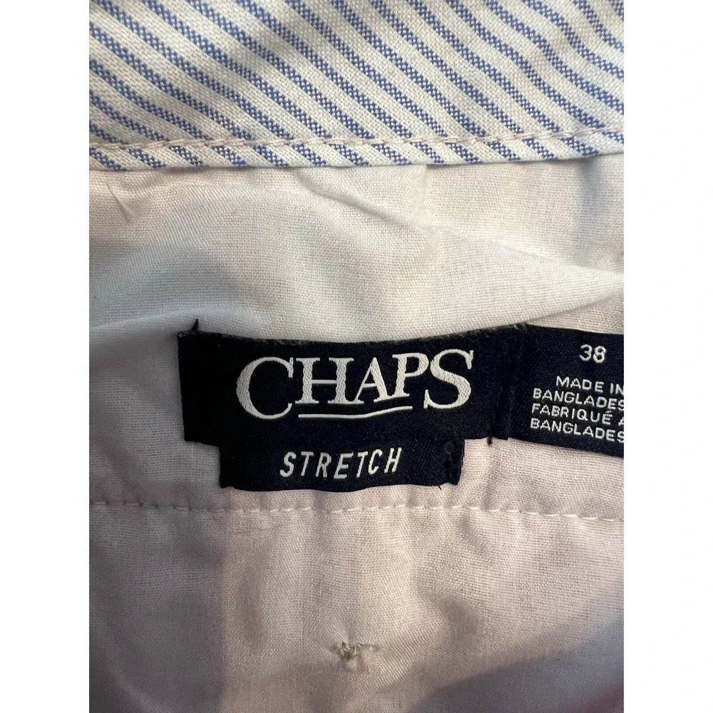 Chaps Shorts Men's 38 Pinkish  Flat Front‎ Stretch Inseam 10 Inches